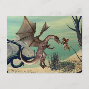 De draak briefkaart