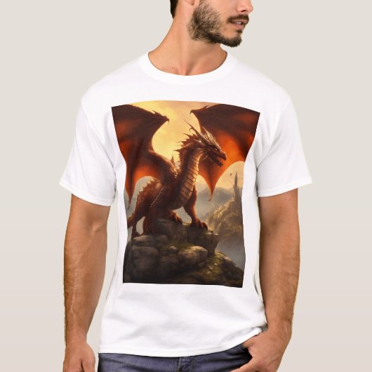 De draak en de berg t-shirt (Voorkant)