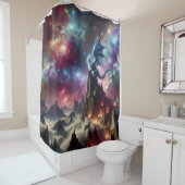 De draak en de sterren douchegordijn (In situ)