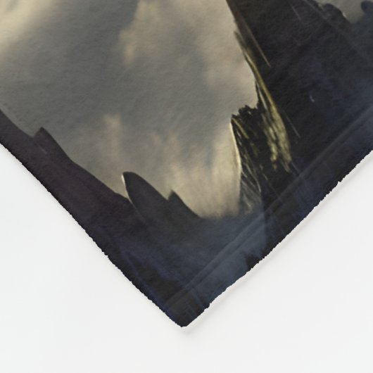 De draak en de sterren fleece deken (Hoek)