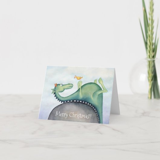 De draak en de vogel kaart (Voorkant)