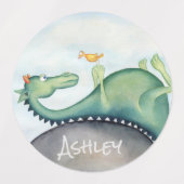 De draak en de vogel labels (Design 2)