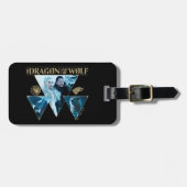 De draak en de Wolf Denerys & Jon Graphic Bagagelabel (Voorkant horizontaal)