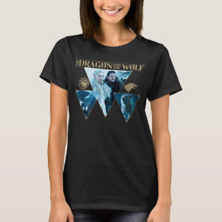 De draak en de Wolf Denerys & Jon Graphic T-shirt