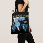 De draak en de Wolf Denerys & Jon Graphic Tote Bag (Dichtbij)
