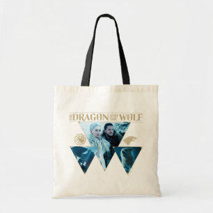 De draak en de Wolf Denerys & Jon Graphic Tote Bag