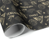 De draak en de Wolfdagen en het Jon Pattern Cadeaupapier (Rol Hoek)