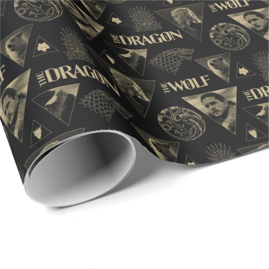 De draak en de Wolfdagen en het Jon Pattern Cadeaupapier (Rol Hoek)