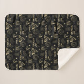 De draak en de Wolfdagen en het Jon Pattern Sherpa Deken (Voorkant (horizontaal))