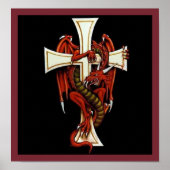 De draak en het kruis poster (Voorkant)