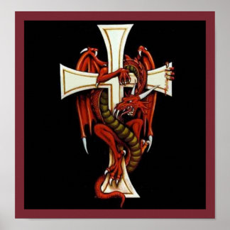 De draak en het kruis poster