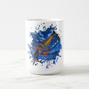 De draak- Handgemaakte kunst  Koffiemok