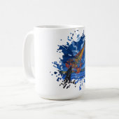 De draak- Handgemaakte kunst  Koffiemok (Voorkant links)