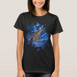 De draak- Handgemaakte kunst T-shirt