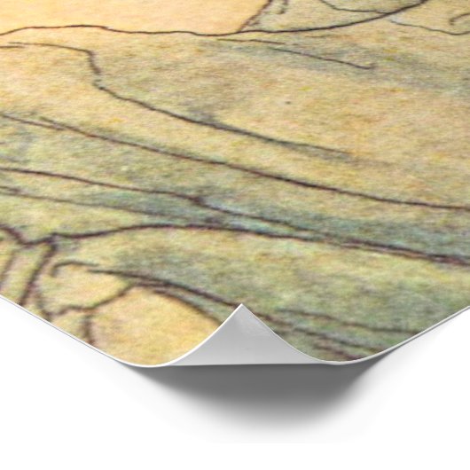 “De draak heeft de koningin gevangen” door Arthur  Poster (Hoek)