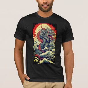 DE DRAAK KOMT IN AZIATISCHE STIJL YOGA MOTIVATIE T-SHIRT