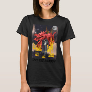 De draak Mannen vrouwen in de draak Meisjes Draken T-shirt