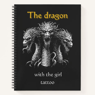 De draak met het meisje Tattoo - Funny Dark Notitieboek
