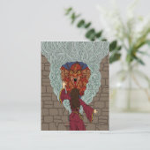 De draak neerzetten briefkaart (Staand voorkant)