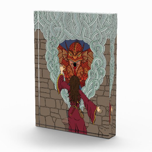 De draak neerzetten fotoblokken (Rechts)