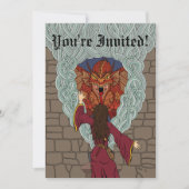 De draak neerzetten kaart (Voorkant)