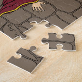 De draak neerzetten legpuzzel (Zijkant)