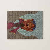 De draak neerzetten legpuzzel (Horizontaal)