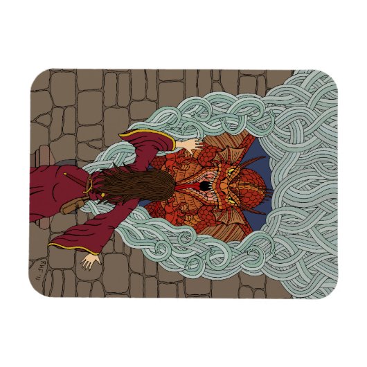 De draak neerzetten magneet (Horizontaal)