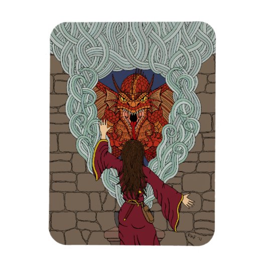 De draak neerzetten magneet (Verticaal)