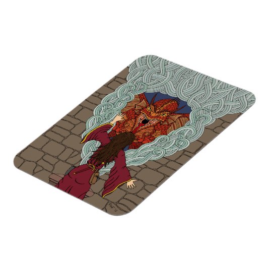 De draak neerzetten magneet (Linkerzijde)