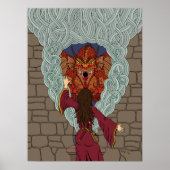 De draak neerzetten poster (Voorkant)