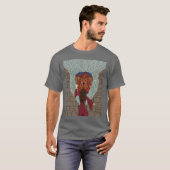 De draak neerzetten t-shirt (Voorkant volledig)