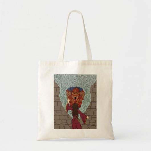 De draak neerzetten tote bag (Voorkant)