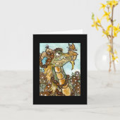 De Draak Notecard van de bloem Kaart (Gele Bloem)