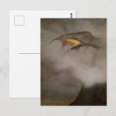 “De draak ontwaakt” van Theodor Kittelsen Briefkaart (Voorkant / Achterkant)