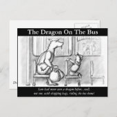 De draak op de bus. briefkaart (Voorkant / Achterkant)