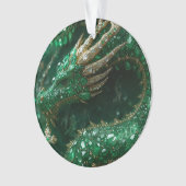 De Draak op Mijn Kerstboom  Ornament (voorkant)