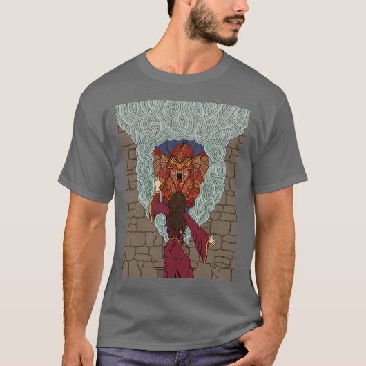 De draak oproepen t-shirt (Voorkant)