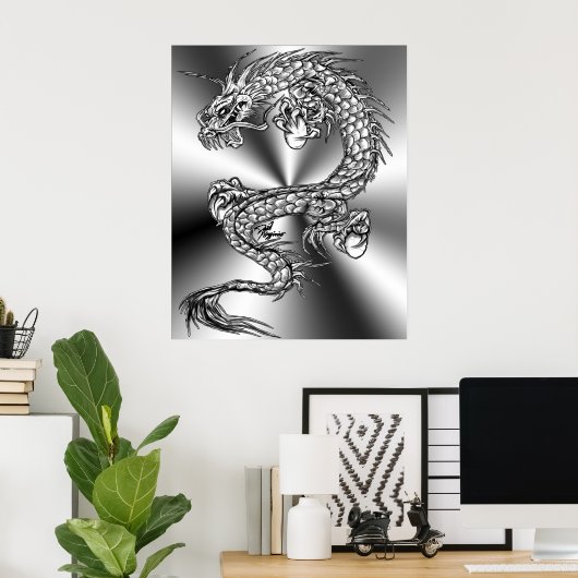 De draak poster (Thuiskantoor)