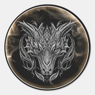  De Draak Ronde Sticker