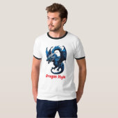 De draak: Skyborne Fury Ringer T-shirt ontwerp (Voorkant volledig)