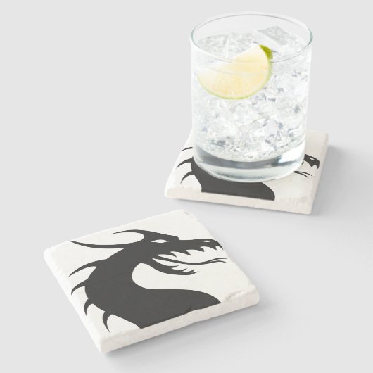 De draak stenen onderzetter (Zijkant)