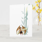 De Draak van afstuderen met het Wenskaart van het Kaart (Gele Bloem)