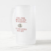 De draak van de meiden matglas bierpul (Voorkant links)