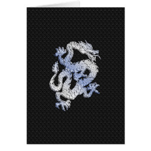 De Draak van de Stijl van het Chroom in Zwarte Sla