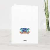 De Draak van de Valentijnsdag Feestdagen Kaart (Achterkant)