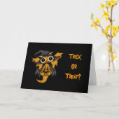 De Draak van het baby - de Kaart van het Trick or (Gele Bloem)
