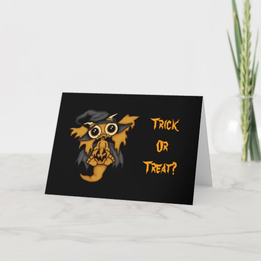 De Draak van het baby - de Kaart van het Trick or (Voorkant)