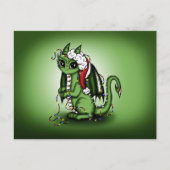 De Draak van Kerstmis Feestdagenkaart (Voorkant)