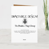 De Draak van Yule Feestdagen Kaart (Achterkant)